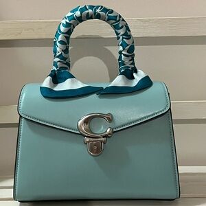 Coach Sammy Top Handle Bag 21, Faded Blue